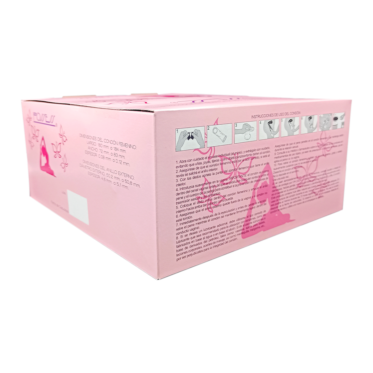 Condón femenino Possess. Caja con 100 piezas