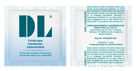 FUNDA PARA TRANSDUCTOR ENDOCAVITARIO LUBRICADA
