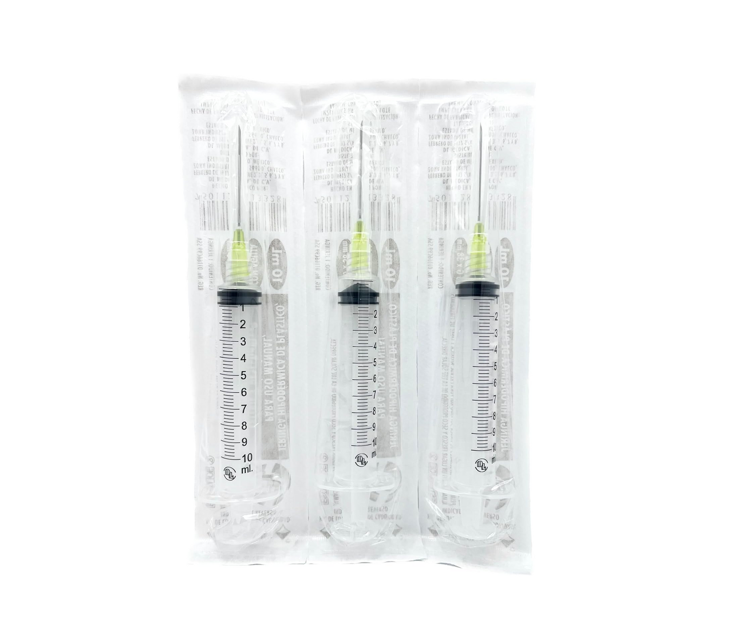 Jeringas DL 10ML 20Gx38mm Caja con 100 piezas