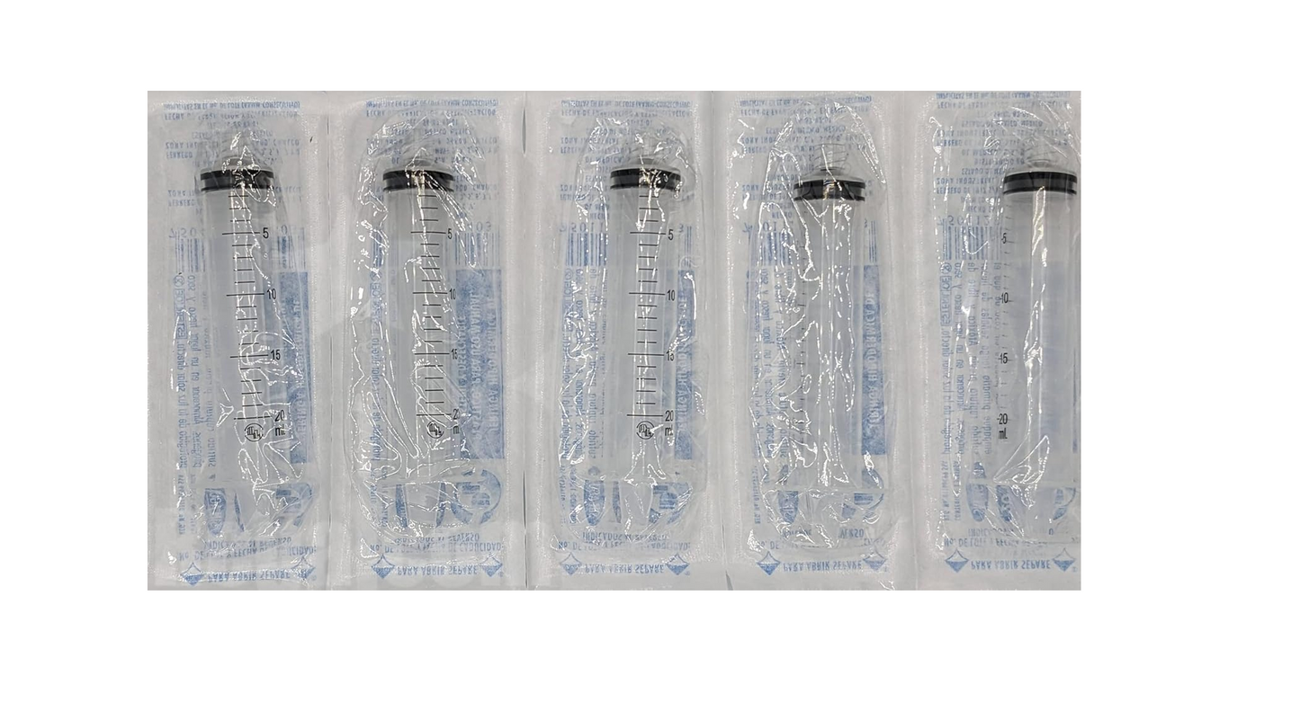 Jeringas DL 20ML sin aguja Caja con 50 piezas