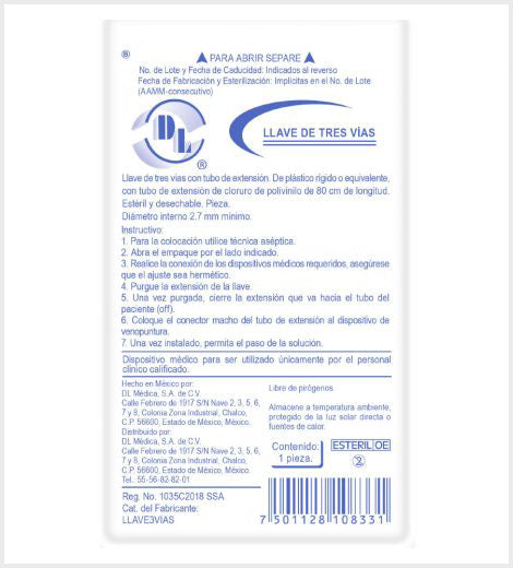 Llave de 3 vías DL