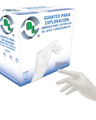 Guantes Para Exploración ambidiestros, estériles, de látex y desechables, caja con 100 piezas.