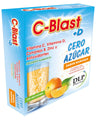 C-BLAST+D CERO AZÚCAR Vitamina C, Vitamina D, Complejo B, Zinc y Antioxidantes Polvo Efervescente Sabor Naranja (caja con 10 sobres)