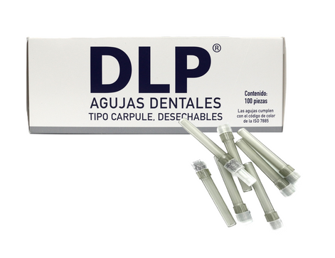 Aguja Dental DLP Calibre 27G Larga Caja con 100 piezas