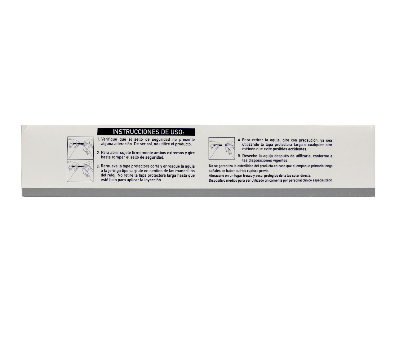 Aguja Dental DLP Calibre 27G Larga Caja con 100 piezas