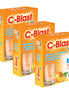 Kit 3 Cajas de C-Blast+D, Vitamina C, Vitamina D, Complejo B, Zinc y Antioxidantes Polvo Efervescente (caja con 10 sobres) (NARANJA)