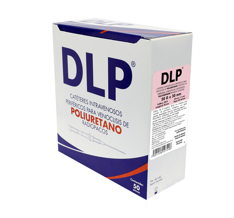 Catéteres Intravenosos Periféricos para Venoclisis DLP Caja con 50 piezas