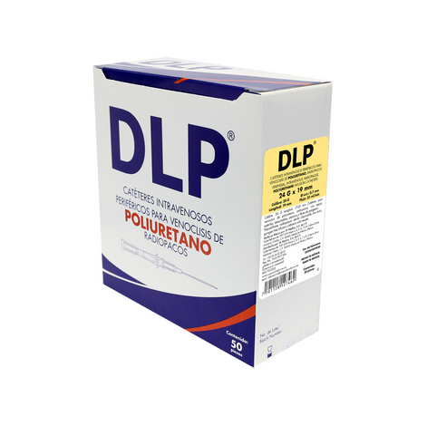 Catéteres Intravenosos Periféricos para Venoclisis DLP Caja con 50 piezas