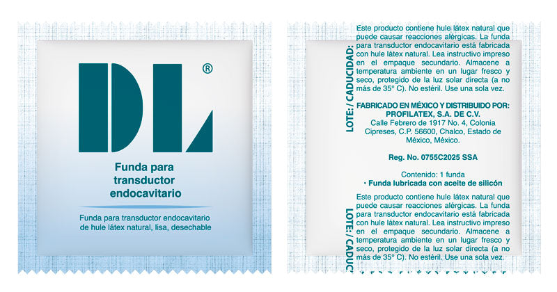 FUNDA PARA TRANSDUCTOR ENDOCAVITARIO LUBRICADA