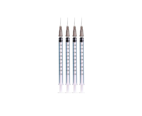 Jeringas para Insulina DL 1 ML 27GX13mm Caja con 100 piezas