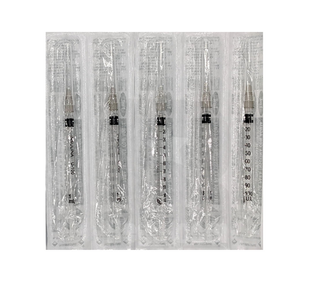 Jeringas para Insulina DL 1 ML 27GX13mm Caja con 100 piezas