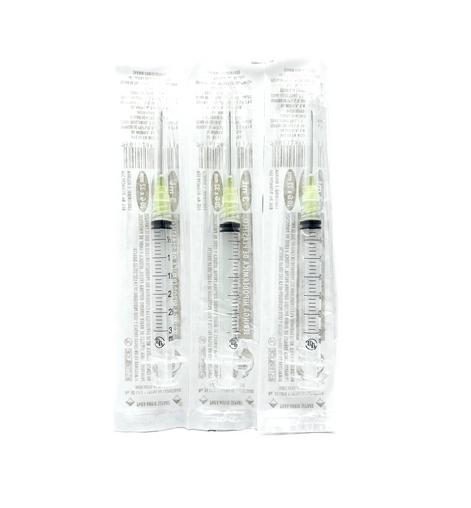 Jeringas DL 3ml 20Gx32mm Caja con 100 piezas
