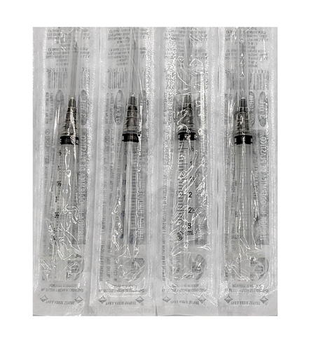 Jeringa DL 3ML 22Gx32MM caja con 100 piezas