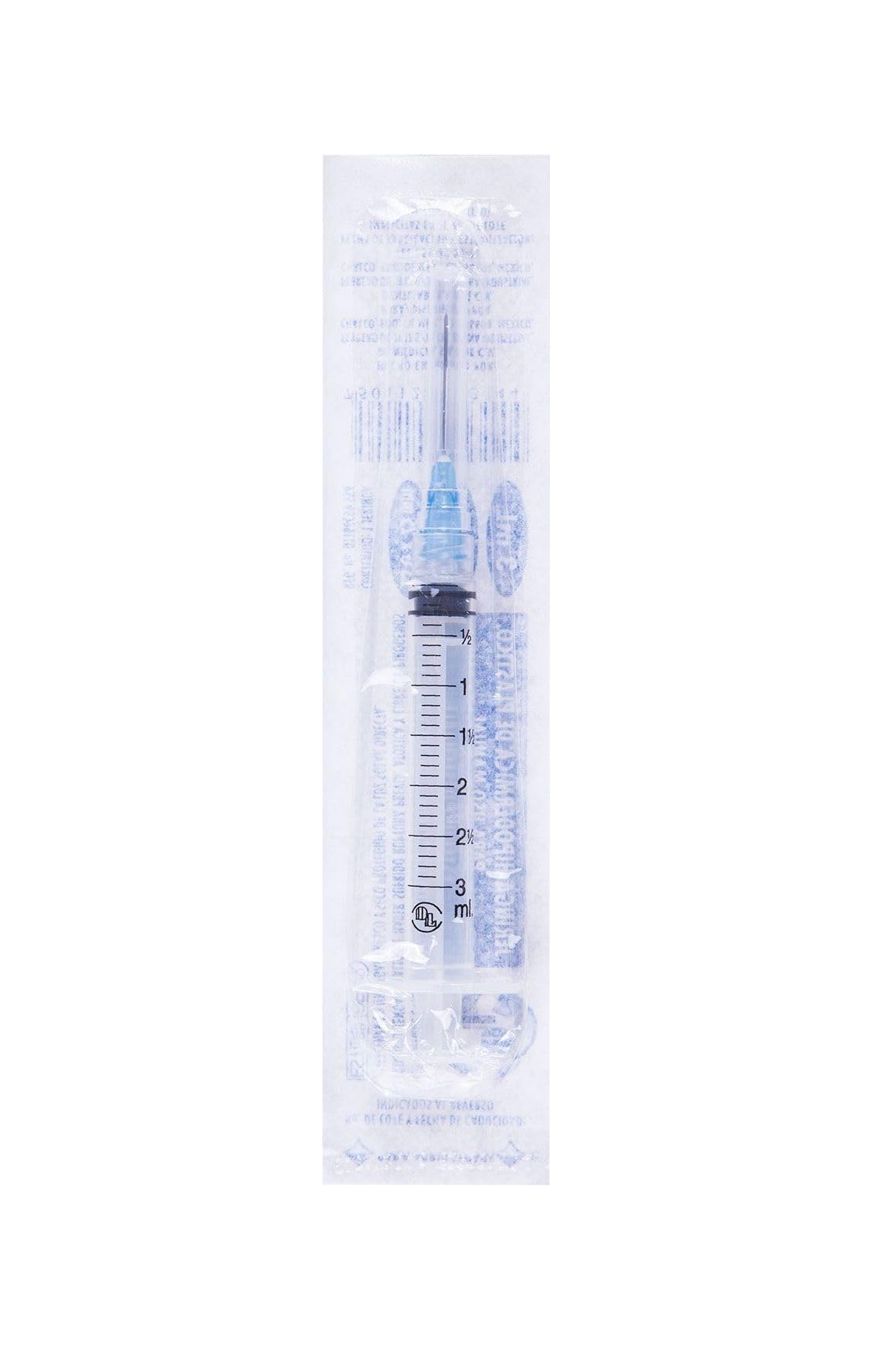 Jeringa DL 3ML 23Gx25MM Caja con 100 Piezas