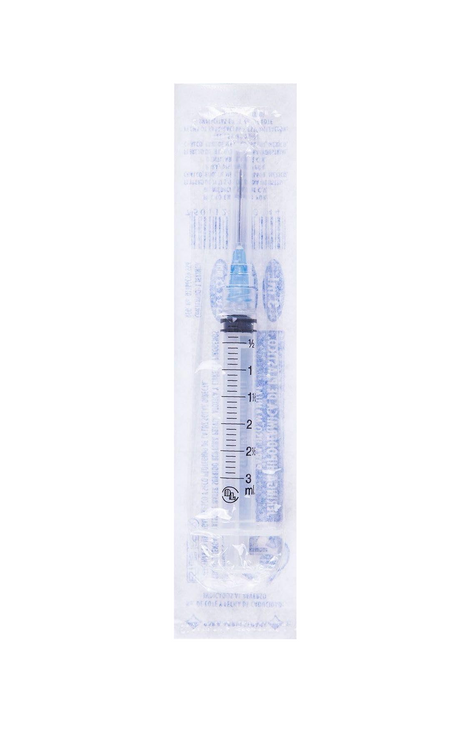 Jeringa DL 3ML 23Gx25MM Caja con 100 Piezas