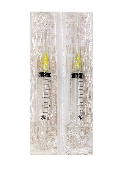 Jeringas DL 5ML 20Gx32mm caja con 100 piezas
