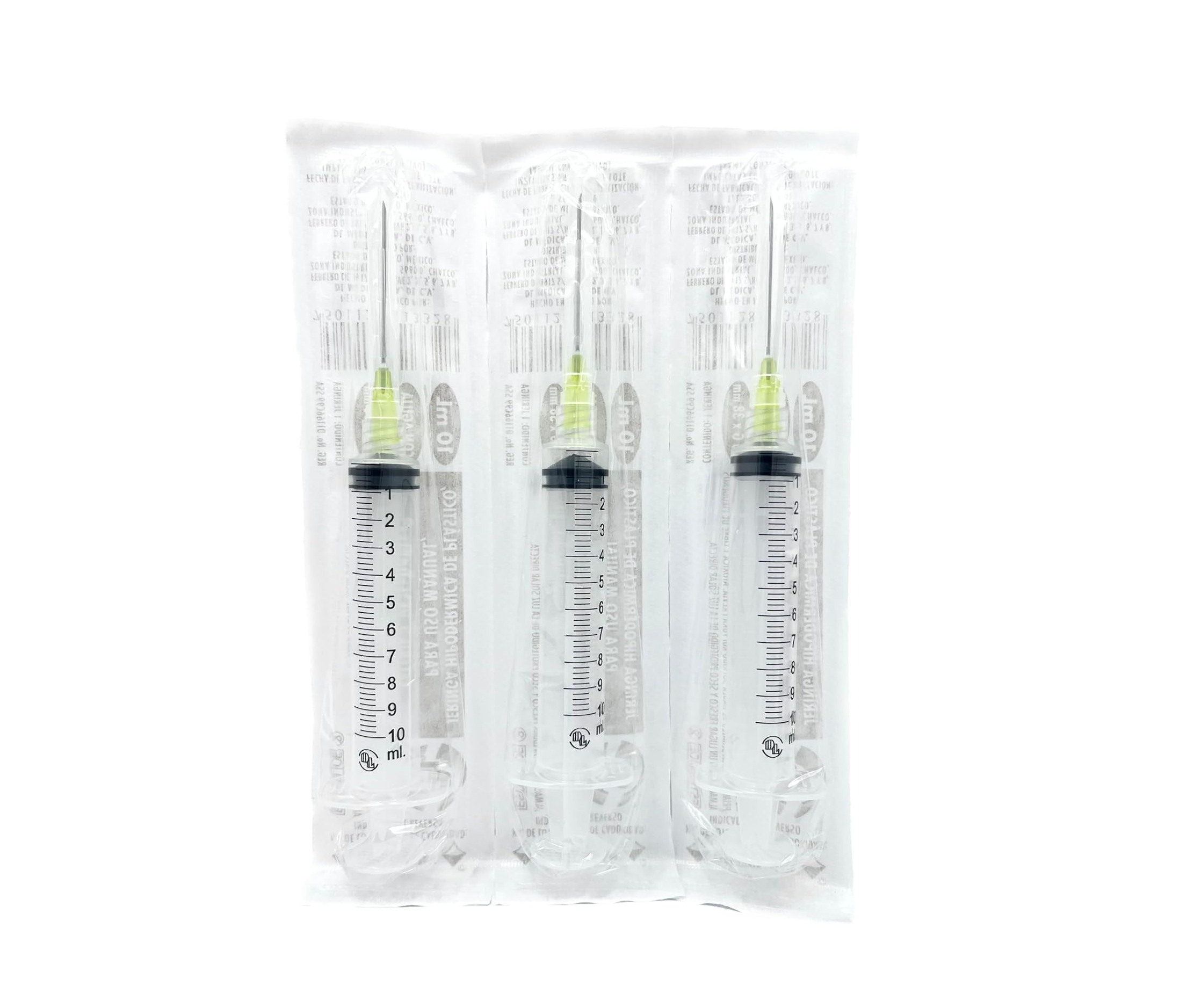 Jeringas DL 10ML 20Gx38mm Caja con 100 piezas