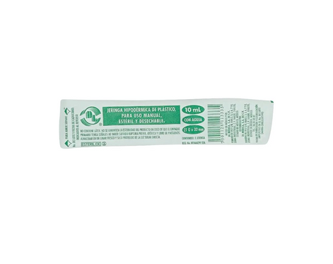 Jeringas DL 10ML 21Gx32MM Caja con 100 piezas