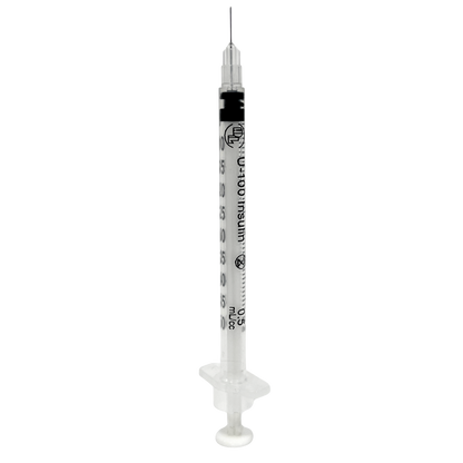 Jeringas para Insulina DL 0.5 ML 31GX08mm Caja con 100 piezas