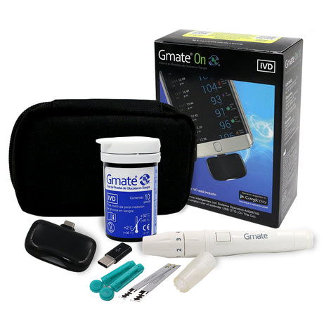 Glucómetro Gmate ON DL Compatible con Android