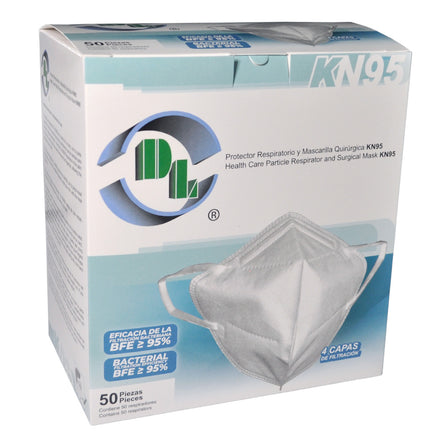 Protector Respiratorio DL Kn95 Caja con 50 piezas