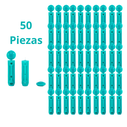 DL Lancetas de punta fina ultra delgadas. Calibre 32G para Punción 50 Piezas marca Dl Compatibles con la mayoría de los dispositivos de punción.