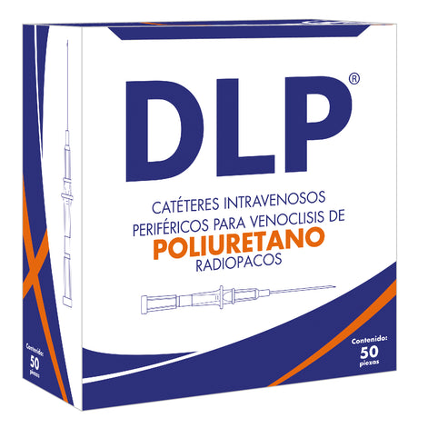 Catéteres Intravenosos Periféricos para Venoclisis DLP Caja con 50 piezas