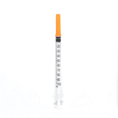 Jeringas hipodérmicas para insulina DL 1 ml 30Gx13mm. Bolsa con 5 piezas