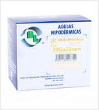 Aguja Hipodérmica calibre 20G x 38mm marca DL