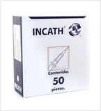 Catéteres Intravenosos Periféricos para Venoclisis marca INCATH Caja con 50 piezas