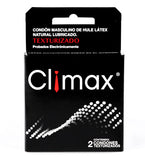 Condones Climax Caja de 12 carteras con 2 piezas c/u
