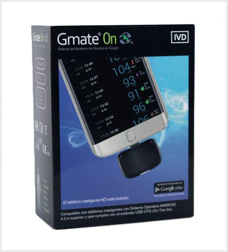 Glucómetro Gmate ON DL Compatible con Android