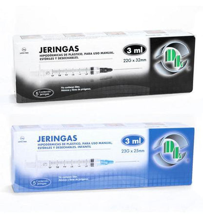 Jeringas 10 ml estériles desechables marca DL