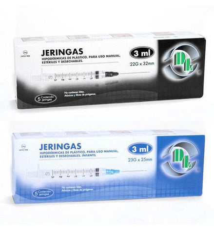 Jeringas 10 ml estériles desechables marca DL