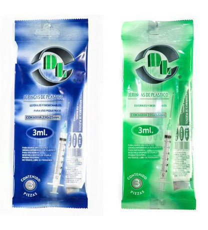 Jeringas 10 ml estériles desechables marca DL
